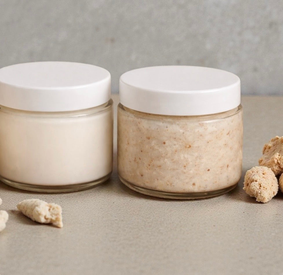 Body Cream & Scrub Duo - Oats & Almonds